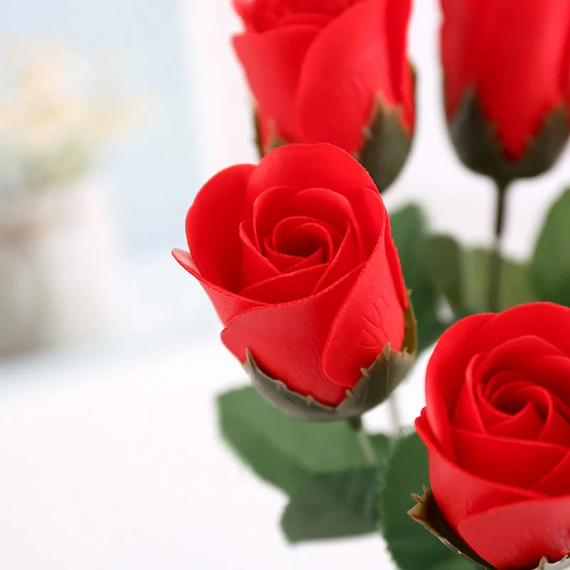 Бесплатная доставка 7 шт Роза/Гвоздика искусственный цветок букет креативное