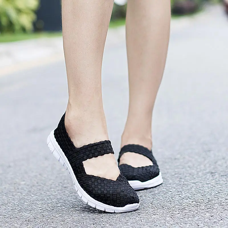 Дышащие кроссовки для бега Спортивная женская спортивная обувь Летние черные