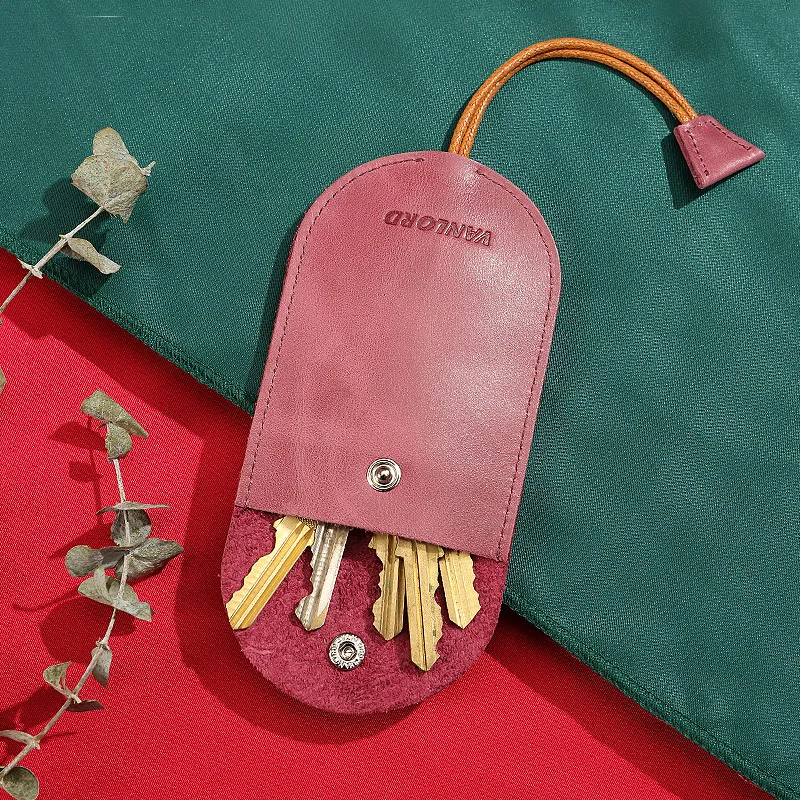 Женская кожаная ультратонкая сумка для ключей креативная маленькая мини-сумка с