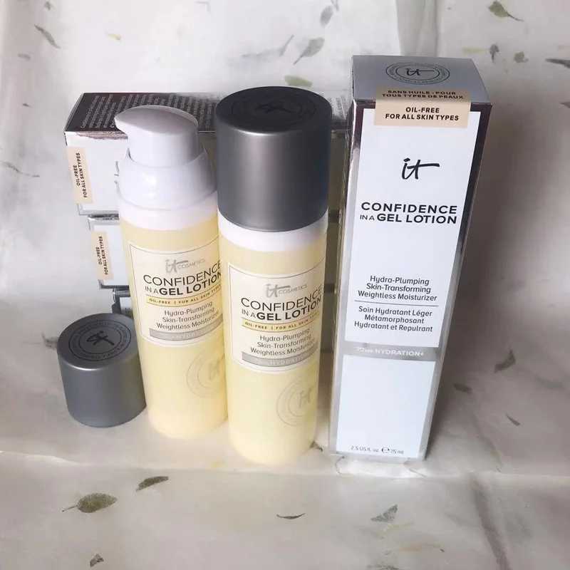 

75 мл It Cosmetics it уверенность в гелевом лосьона, гидравлический крем-трансформирующий кожу, невесомый увлажняющий макияж, праймер для лица