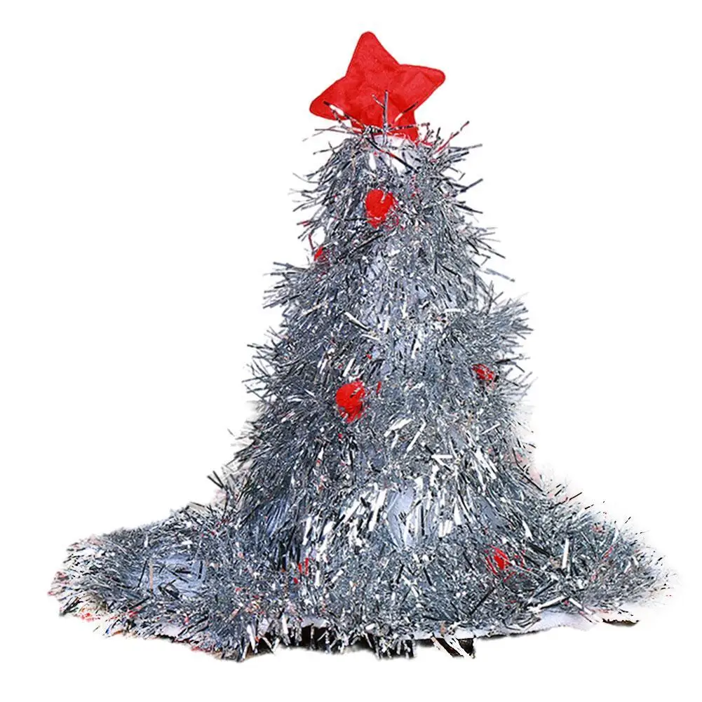 Рождественская шапка блестящая мишура для рождественской елки взрослых детей