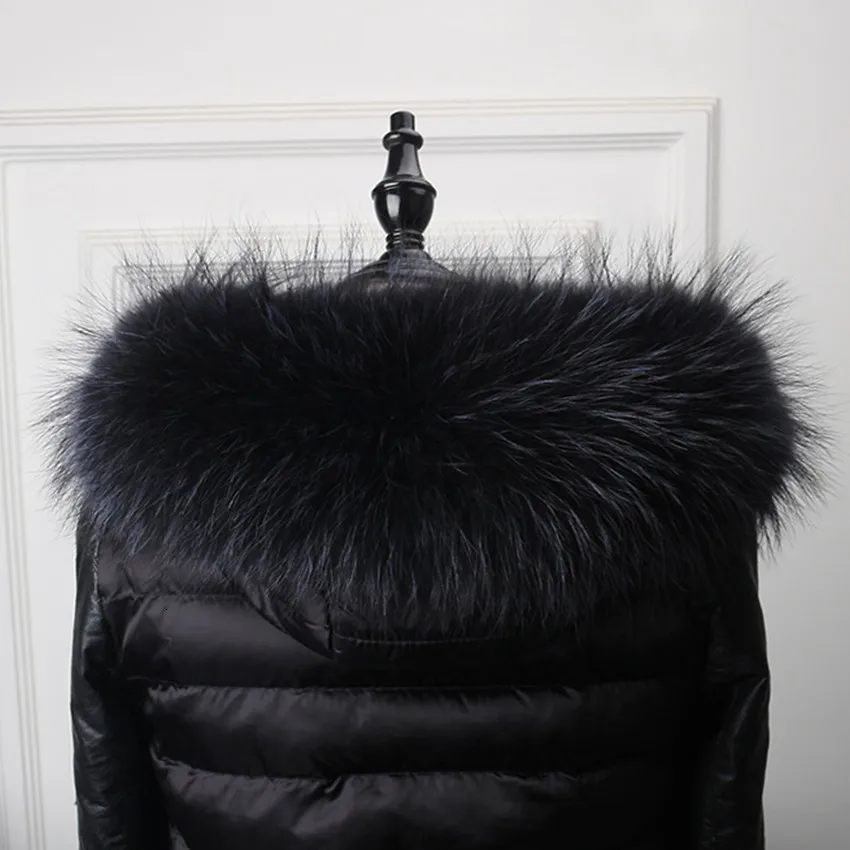 Женский шарф, аксессуары для волос, натуральный мех енота, женский зимний теплый шарф, натуральный мех лисы, меховой воротник, горячая распродажа