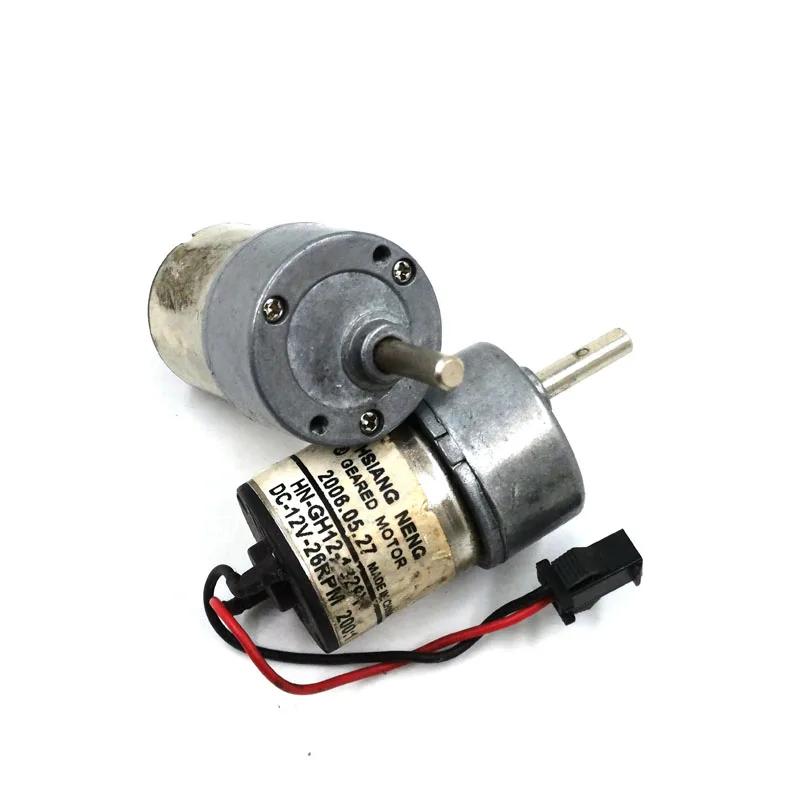Подержанный старый HSIANG NENG мотор-редуктор 12V 26 RPM большое снижение крутящего момента мотор соотношение 200:1 модель робота аксессуары
