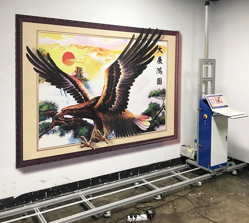 High Definition House Decoration Wall Inkjet Printing Machine Direct to Wall 3D Vertical Painting Printer