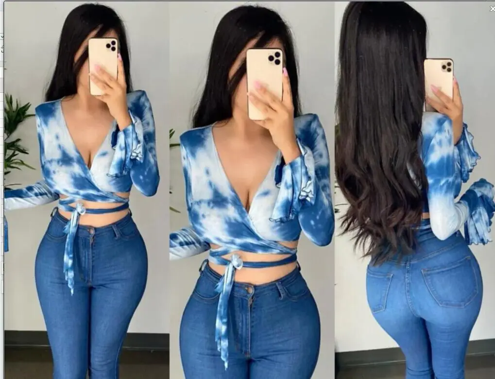 Женская блузка с v образным вырезом и завязками Короткие топы бантом пятнами