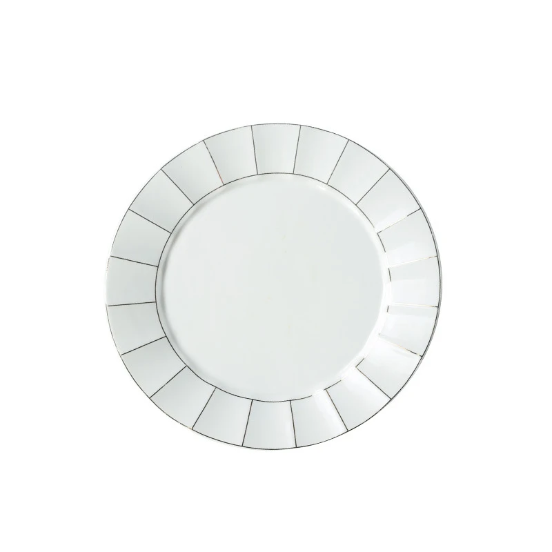 

Creative Ceramic Dinner plate Household Western Food Dishes Steak Plate Nordic Style Dessert plate Porcelain Kitchen Accessories