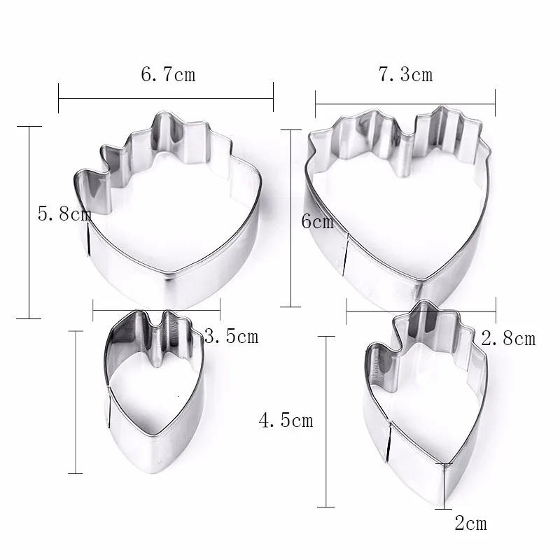 Delidge 4-6 шт/набор 3D красивый цветок торт плесень пион из нержавеющей стали цветок каплевидный печенье помадка торт украшение