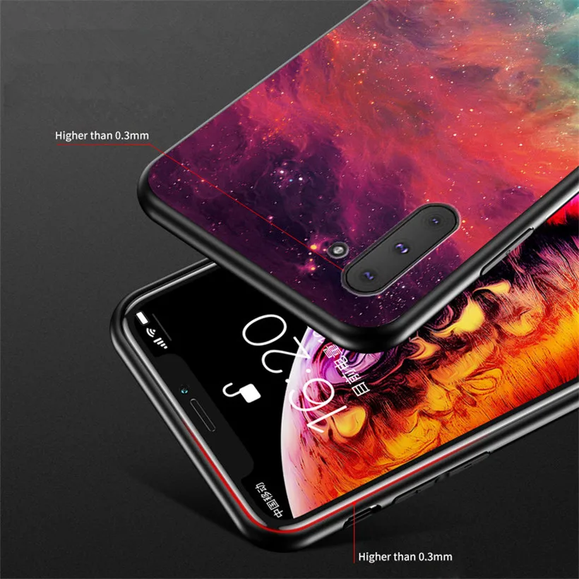 Tempered Glass Case For Honor Play Huawei 4T Pro 3 X10 V30 V20 V10 20i 10i Luxury Starry Sky Cover | Мобильные телефоны и