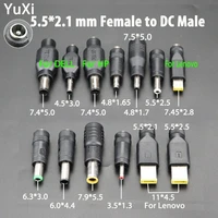 dc 5 5x 2 1 power female to male 7 95 5 7 55 0 6 04 4 6 33 0 4 53 0 4 81 7 5 52 5 plug converter laptop adapter connector