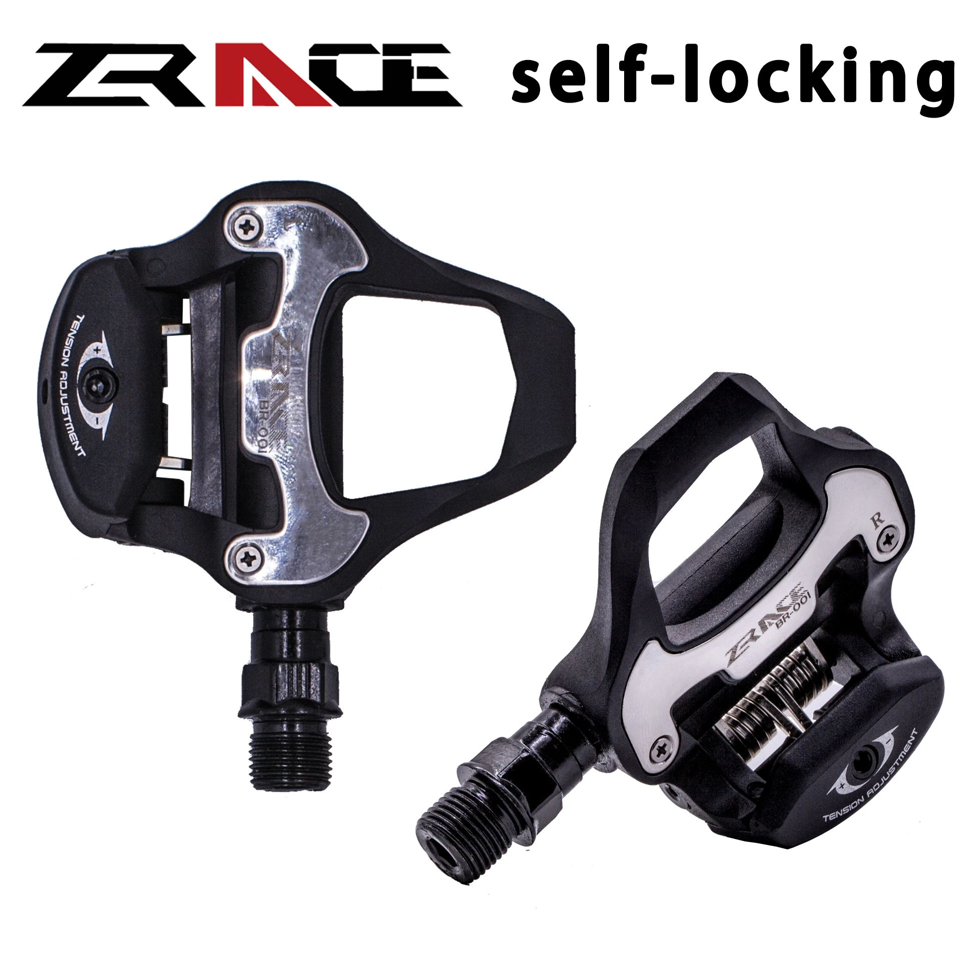 

ZRACE PD-001 Road Bike Cycling Ultralight Self-locking Pedal Components Sealed Bearing Bicycle Pedal Part clipless pedals