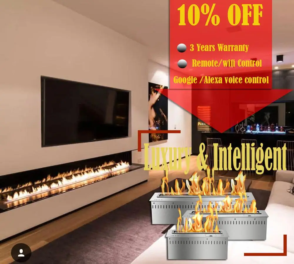 Inno Live 60 дюймов wifi real fire автоматический интеллектуальный умный этанол bio kamin |