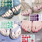 22 наконечниканаклейки для ногтей с металлическим носком, водонепроницаемые модные обертывания для ногтей, полное покрытие, клейкие фольгированные наклейки для маникюра, наклейки