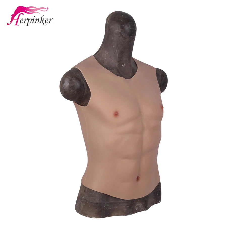 Фальшивые мускулы для мужчин очаровательные Pectoralis Hunk косплей мышцы силикон