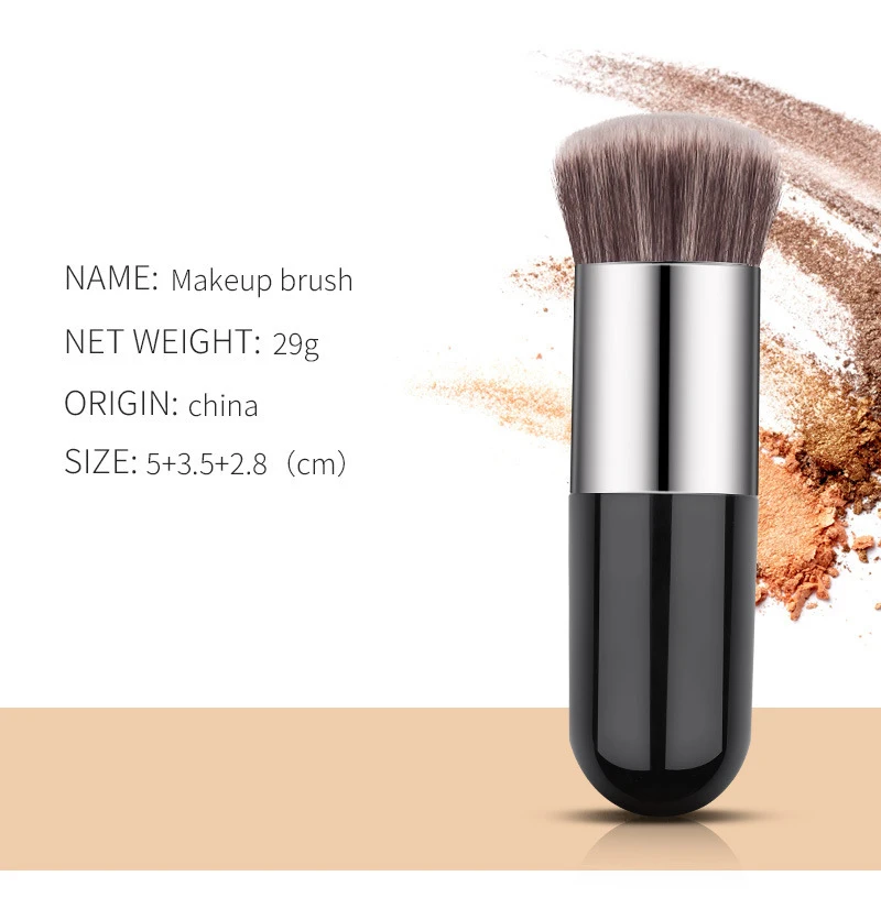 

New Chubby Handle Foundation Brush Flat Cream Makeup Brushes Professional Cosmetic Makeup Brush Concealer Cosmetic Tool