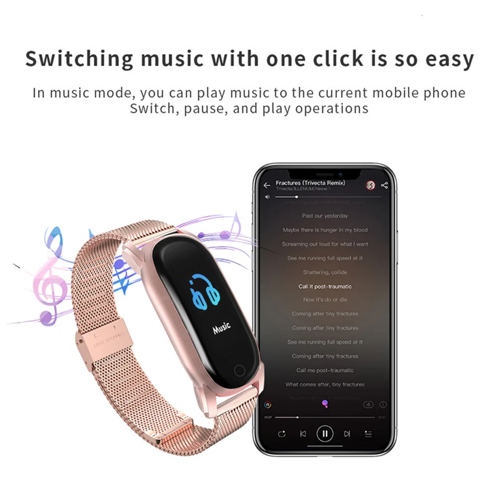 

UGUMO 2020 YH6 Smart Watch Women Menstrual Cycle Reminder Smartband Temperature Blood Pressure Heart Rate Sport Fitness Bracelet