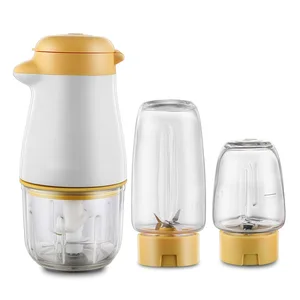 Блендер Электрический с 3 чашками и 3 ножами, 220 В, вилка стандарта ЕСАвстралииВеликобританииСША