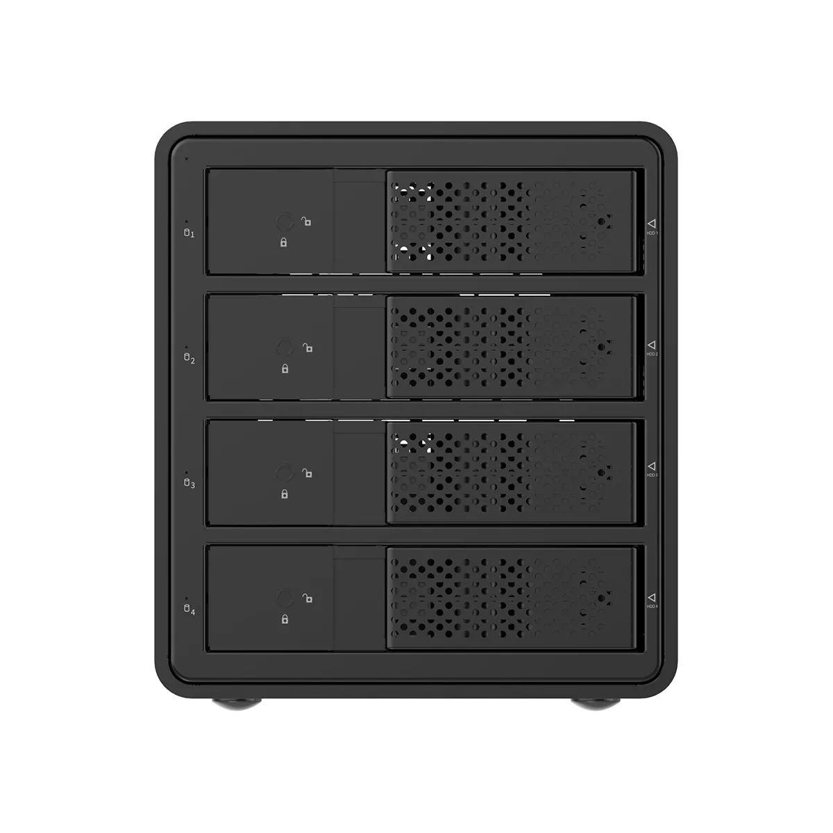 ORICO алюминиевый 4 отсек 3,5 ''USB3.0 HDD док-станция Поддержка 64 ТБ UASP с 150 Вт внутренний адаптер питания SATA к USB 3,0 HDD Чехол