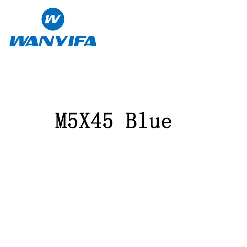 M5x45 blue Ваньифа коническая головка шестигранные болты велосипедные винты титан/Ti M5X 45 50 60 мм длинные винты - Цвет: M5x45 blue