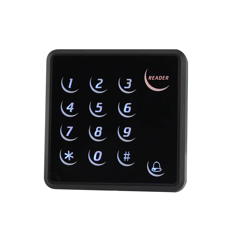 

13.56 mhz rf access card readers touch screen backlight keypad wiegand 34 bits reader