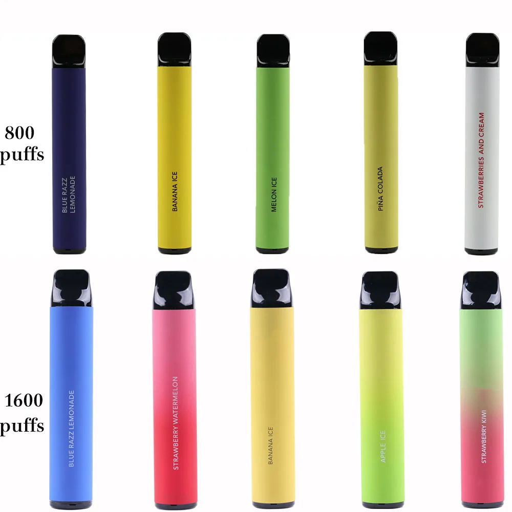 New Fruits Flavor 800 1600 2000 Puffs Disposable Vapor Electronic ...