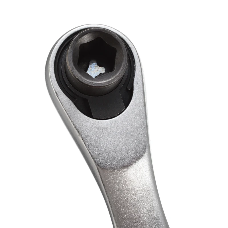 1/4" Quick Release Ratchet Wrench 72 Teeth Offset Ring Spanners Nuts Bolts Remover Screwdriver Socket Hand Tools - купить по
