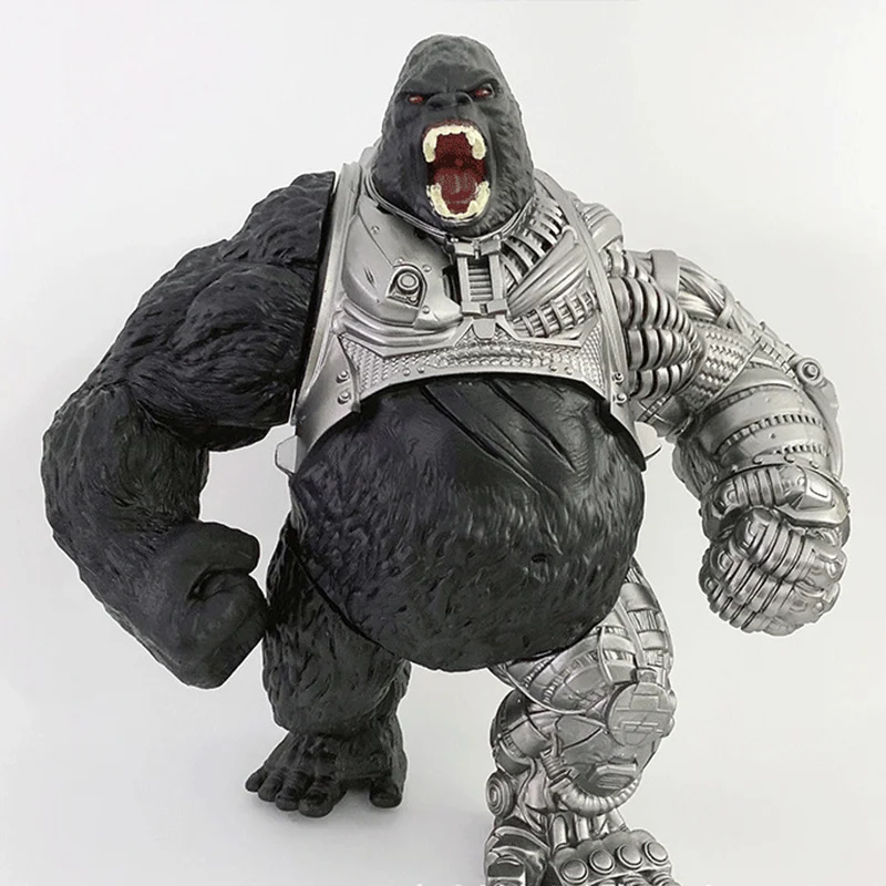 

32cm King Kong Anime Figure Godzilla Action Figure Model PVC Movable Joints Mechanical Chimpanzees Children Toys For Kid Gift