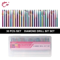 30pcs pedicure nail drill bits multi utili manicure electric nail files cutte machine nail art tools callus polishing kit