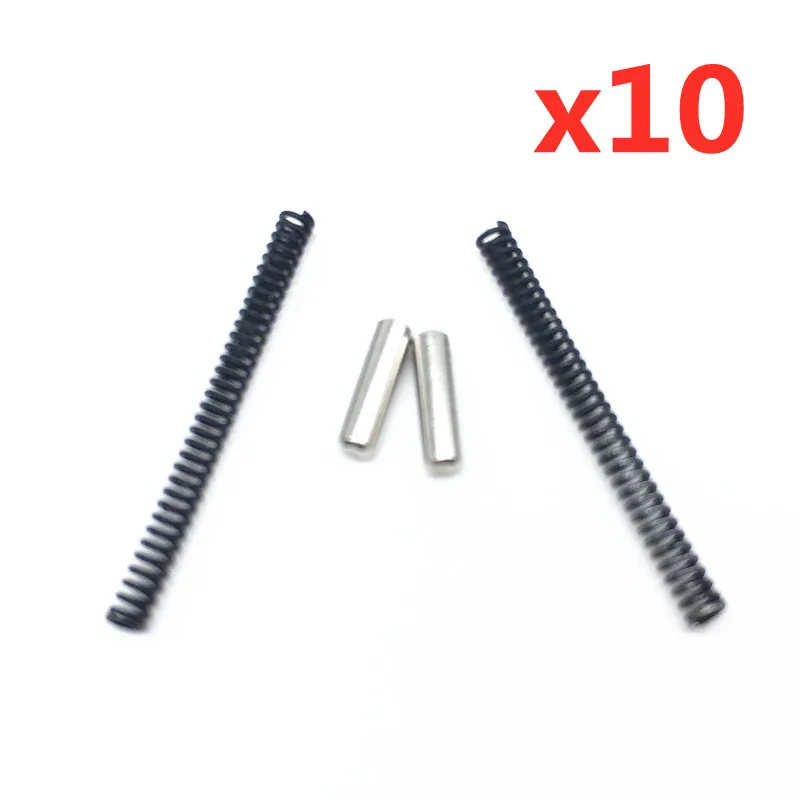 10 комплектов разборных/поворотных штифтов из нержавеющей стали с пружинами. 223 5