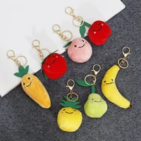 creative simulation fruit keychain smiley face car bag pendant personalized keychain ladies keychain jewelry wholesale