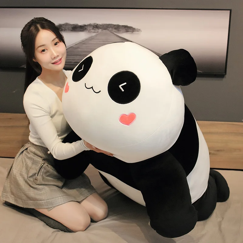 

Hot 60/85CM Cute Big Panda Doll Plush Toy Animals Pillow Kids Birthday Christmas Gifts Cartoon Toys Big Pillow On The Bed