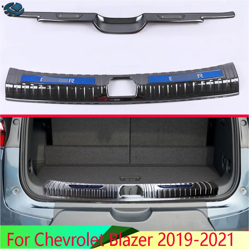 

Для Chevrolet Blazer 2019-2021 Нержавеющая сталь защита заднего бампера оконные пороги внешние плавки декоративная пластина педаль