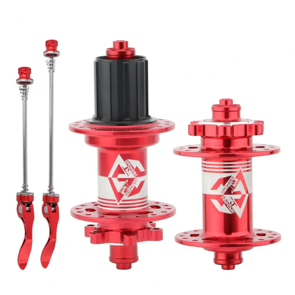 

1 Pair Bicycle Hub 120 Ratchets High Speed Rotation Aluminum Alloy 5 Bearings 32 Holes Quick Release Hub for Cycling