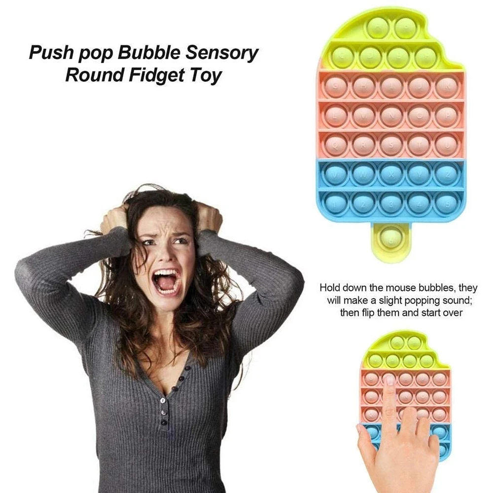 

Dropshipping Push Bubble Fidget Toys Pack Stress Relief Toy Antistress Squishy Anti-Stress Gift Anti Stress Box Set for Adults