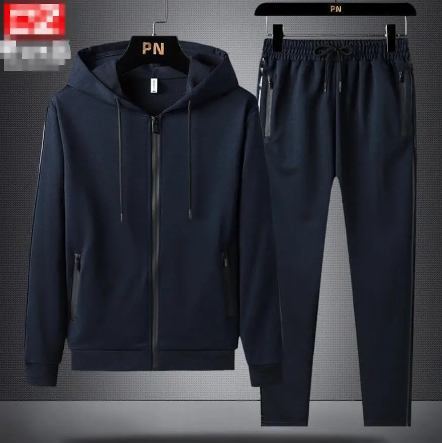 

Autumn new sports suit men's jacket casual sportswear sweater long sleeves