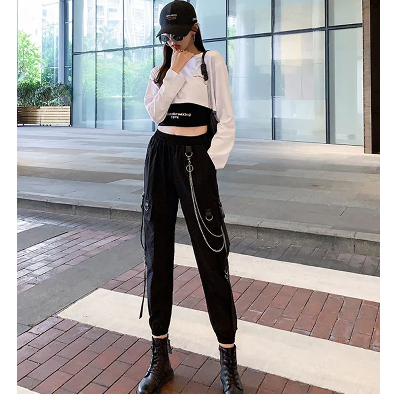 Женская футболка комплект из двух предметов Осенний женский спортивный костюм