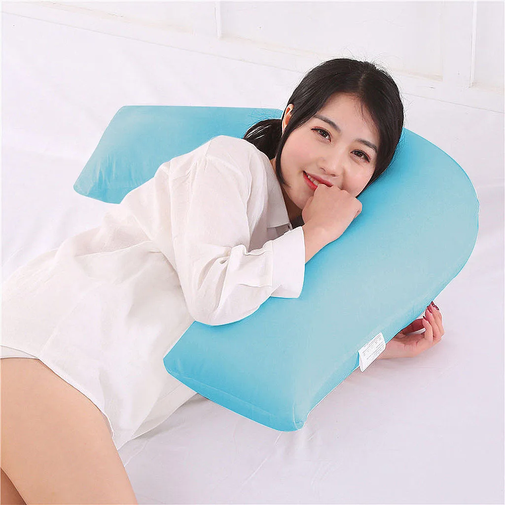 Sleeping Support Pillow V Shaped Pillowcase Pregnency Nursing Case Women Body Neck Back | Дом и сад