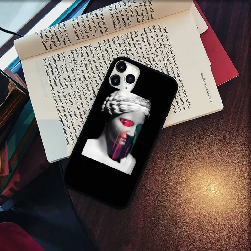 

Mona Lisa Art David Phone Case for iPhone 11 12 pro XS MAX 8 7 6 6S Plus X 5S SE 2020 XR Soft silicone