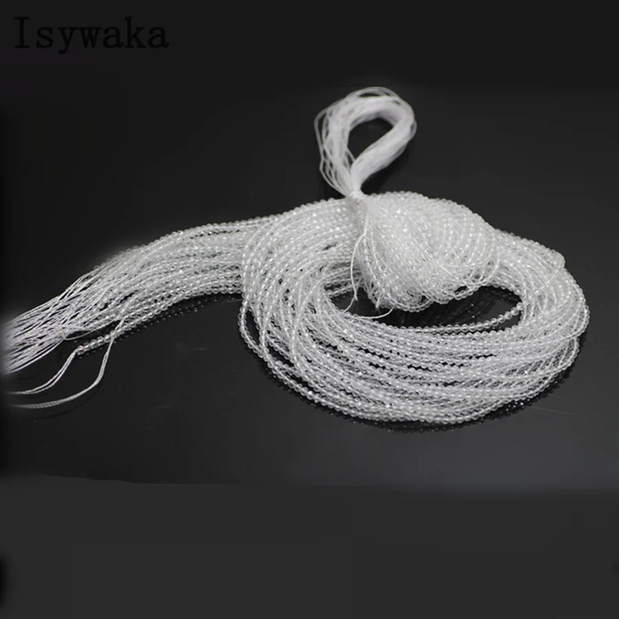 White Isywaka гранат красный 2 мм 170 шт индийские кристаллические граненые бусины футбольные круглые стеклянные бусины для рукоделия - Цвет: White
