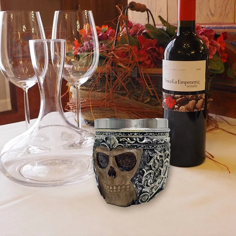 Кружка в виде рыцаря воина черепа 1 шт. украшение на Хэллоуин готическом стиле