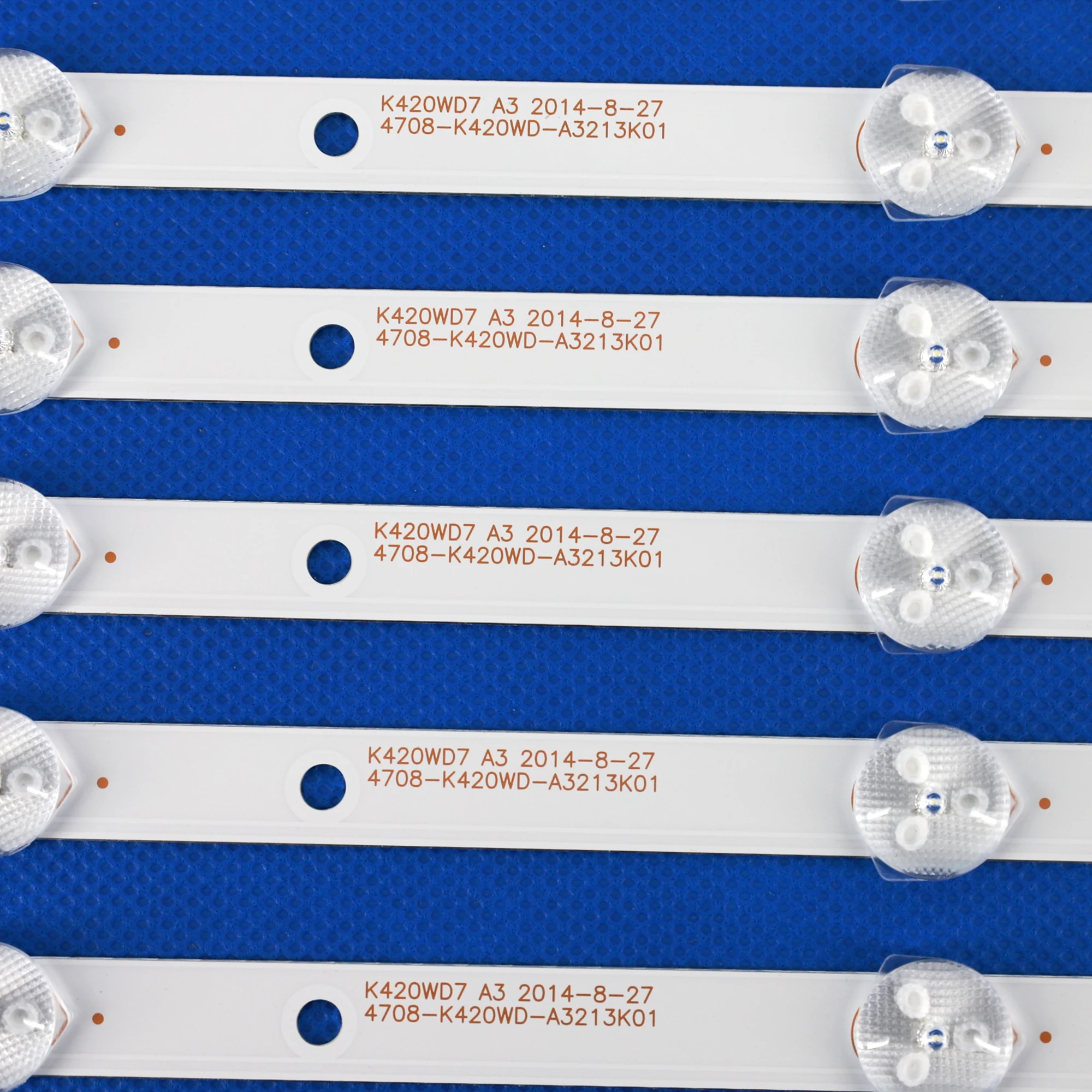 

8PCS TV Lamps Kit LED Backlight Strips 4708-K420WD-A3213K01 LED Bars 4708-K43WDR-A1213K04 LED Bands Rulers K420WD7 A3 K430WDR A1