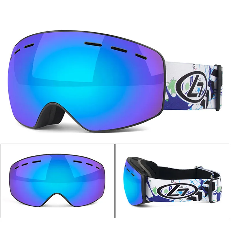 Дизайн для детей лыжные очки нескользящий ремешок защита UV400 мальчиков и девочек