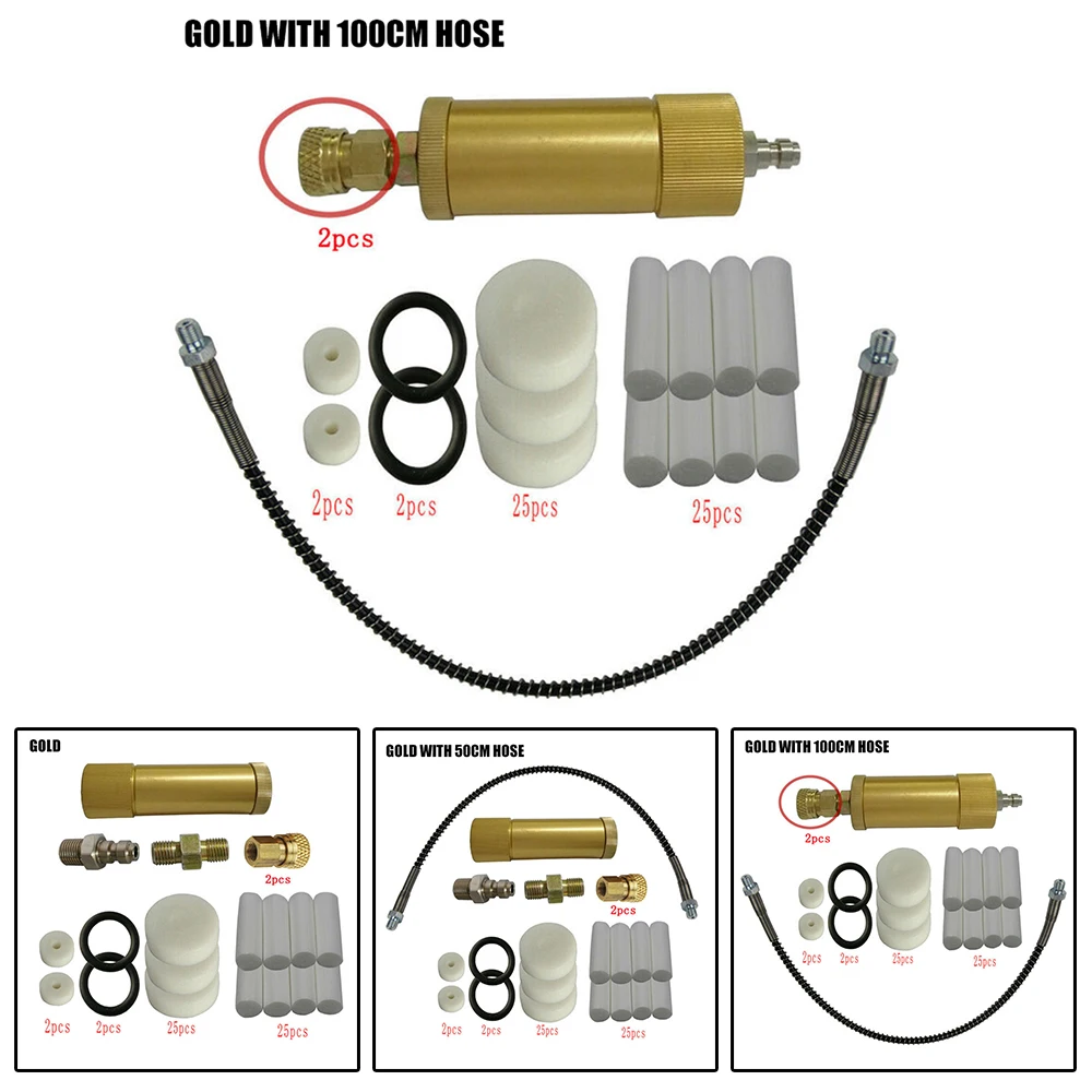 

High Pressure PCP Hand Pump Air Filter Oil-Water Separator Set Tank M10*1