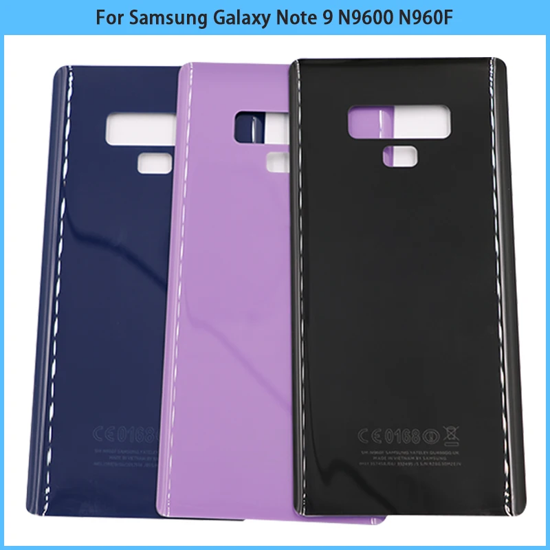 Новый чехол для задней крышки Note 9 Samsung Galaxy N9600 N960F стеклянная крышка батарейного