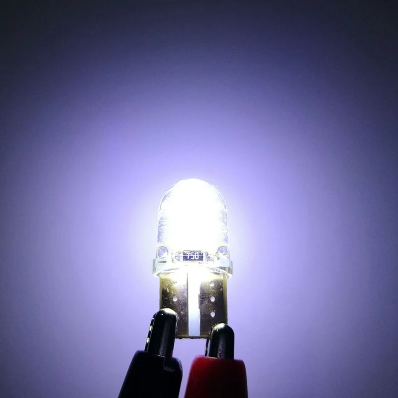 Светодиодные автомобильные лампы W5W T10 194 168 COB 8SMD для стояночных огней и подсветки
