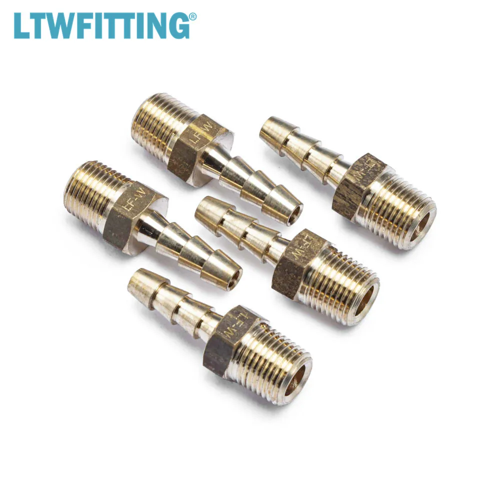 LTWFITTING бессвинцовый латунный колючий фитинг муфта/соединитель 3/16 &quotшланг Барб x