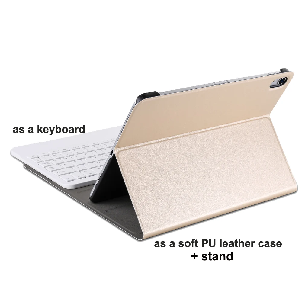 Для нового 2018 iPad Pro 11 дюймов Чехол клавиатура с беспроводной bluetooth pu Кожаный чехол