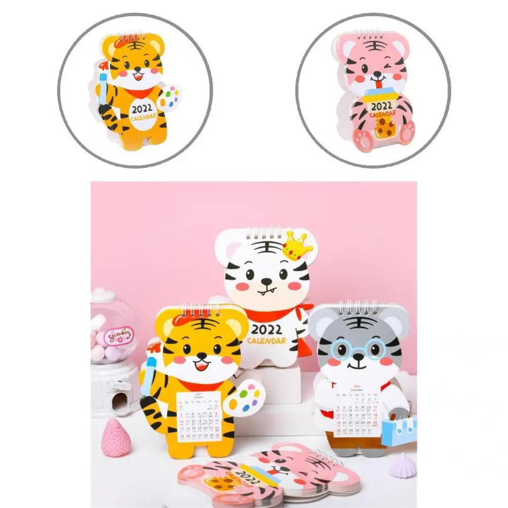 

Exquisite Cute 2022 Mini Desktop Calendar Paper Desktop Calendar Creative for Students