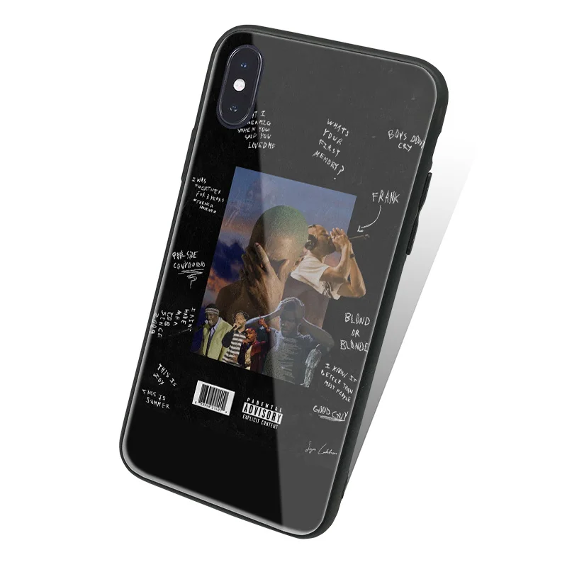 FRANK OCEAN Blonde RAPPER Coque чехол из закаленного стекла для телефона чехол для apple iPhone 6 6s 7 8 Plus X XR XS 11 Pro MAX