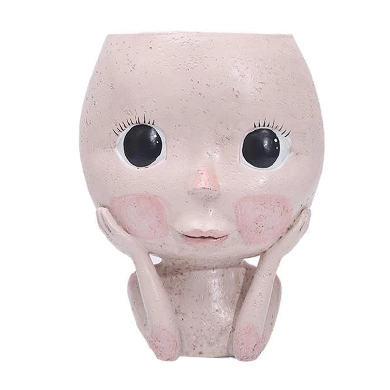 

Nordic Closed Eyes Flower Pot The Best Plant Pot That Can Dress Up L23