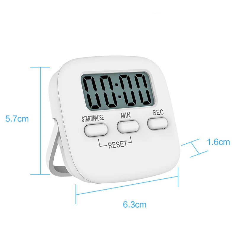 ЖК цифровой кухонный таймер для выпечки Магнитный поглощающий счетчик готовки